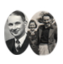 Mr. George William Ormerod Junior, sein Bruder Robert Ormerod und seine Frau Eunice